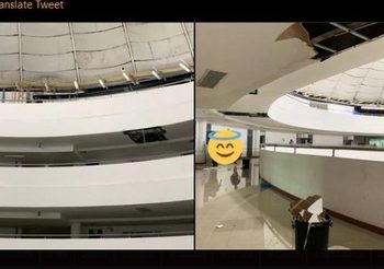 นักเรียนหนีตาย ฝ้าเพดานโรงเรียนโยธินบูรณะถล่ม หลังแท้งค์น้ำรั่ว