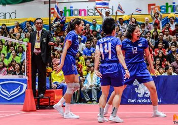 ทีมตะกร้อ สาวไทย แบโผ 5 ตัวจริง ล่าทองทีมเดี่ยว ซีเกมส์ 2019