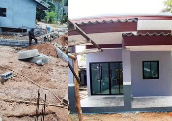 รีวิว กู้บ้าน ธอส. ชั้นเดียวงบสร้างบ้าน 780,000 รวมตกแต่ง