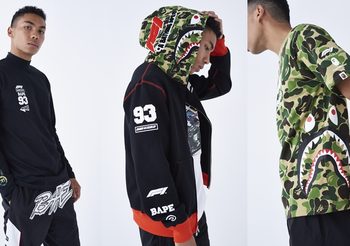 แคปซูลครั้งที่สองระหว่าง BAPE และ Formula 1 วางจำหน่ายวันที่ 5 ตุลาคม
