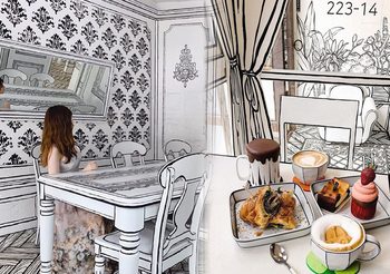 “Cafe Yeonnamdong 223-14” ร้านคาเฟ่ 2D ย่านยอมนัมดง กรุงโซล