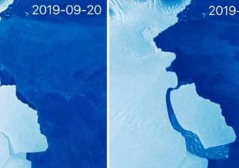 หิ้งน้ำแข็งขนาดใหญ่สุดใน Antarctica แตกตัว