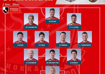 เจ สุดยอด! ช่วยซัปโปโรเปิดรังถล่มนาโกย่า 3-0 รั้งที่7เจลีก