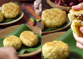 วิธีทำ ข้าวจี่ยัดไส้ หมูสับผสมปลาร้า สมุนไพร เมนูประยุกต์ไม่จำเจ