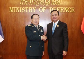 จีน-ไทยเห็นพ้องยกระดับความร่วมมือทางทหาร