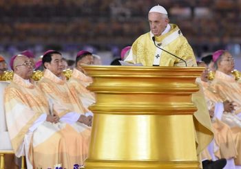 บันทึกประวัติศาสตร์ สมเด็จพระสันตะปาปาฟรังซิส เสด็จทำพิธีมิสซา ระหว่างเยือนไทย