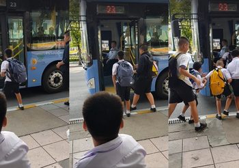 คลิปอบอุ่นหัวใจ! นักเรียนตัวน้อย ขอขึ้นรถเมล์ฟรี