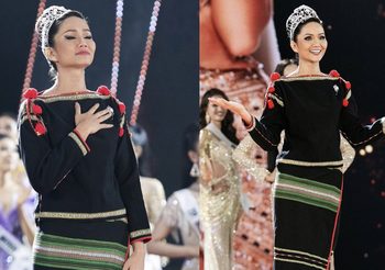 H’Hen Niê มิสยูนิเวิร์สเวียดนาม เลือกใส่ชุดชนเผา อำลาตำแหน่ง