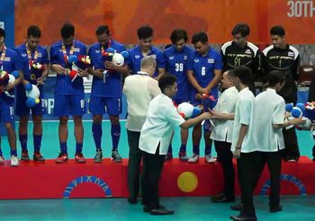 ฟลอร์บอลชาย ทีมชาติไทย ดวลจุดโทษชนะ สิงคโปร์ คว้าเหรียญทอง ซีเกมส์ 2019