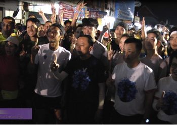 “ก้าวคนละก้าว” ที่ลำพูนคึกคัก ประชาชนร่วมวิ่งกับตูน บอดี้แสลมเป็นจำนวนมาก