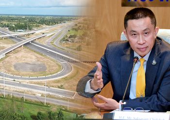 ‘ศักดิ์สยาม’ เผย ‘มอเตอร์เวย์บางใหญ่-กาญจนบุรี’  เสร็จปี 66 แน่นอน