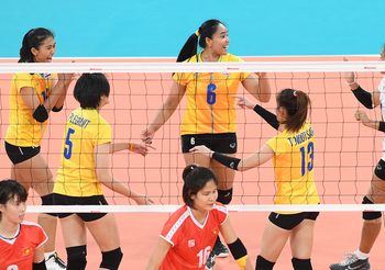 ลูกยางสาว ทีมชาติไทย ปิดจ็อบ เวียดนาม 3 เซตรวด คว้าทอง ซีเกมส์ 12 สมัยติดต่อกัน