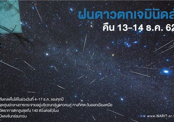 คืนนี้ห้ามพลาด! ฝนดาวตกเจมินิดส์ แต่มีอุปสรรคแสงจันทร์รบกวน