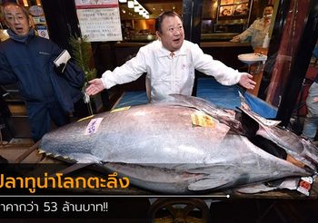 ตลาดปลาในโตเกียวสร้างสถิติใหม่ ปิดประมูล ปลาทูน่า หนัก 276 กก. ไปที่ราคา 53 ล้านบาท
