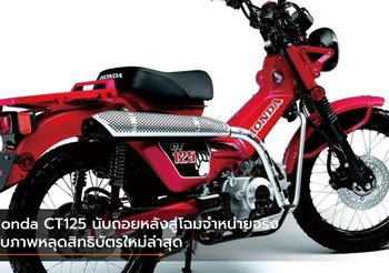 Honda CT125 นับถอยหลังสู่โฉมจำหน่ายจริงกับภาพหลุดสิทธิบัตรใหม่ล่าสุด