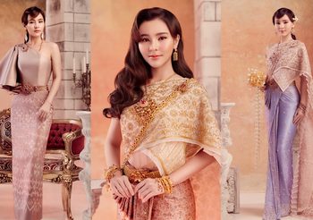 ออม สุชาร์ ในลุคชุดไทยย้อนยุค งดงามสวยหวาน เหมาะกับคนรุ่นใหม่