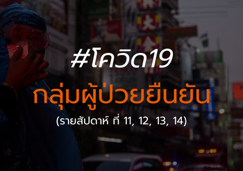 กลุ่มผู้ป่วยยืนยัน โควิด-19 (รายสัปดาห์ 11,12,13,14)