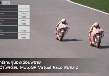มาร์เกซผู้น้องเฉือนพี่ชายคว้าโพเดี้ยม MotoGP Virtual Race สนาม 2