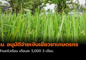 ครม. อนุมัติจ่ายเงินเยียวยา 5 พันให้เกษตรกร 10 ล้านครัวเรือน