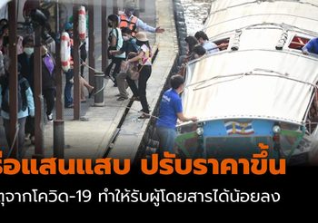 เรือแสนแสบ ปรับราคาขึ้น 1 บาททุกระยะ
