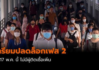 เตรียมปลดล็อกเฟส 2 – ถ้า 17 พ.ค. นี้ ไม่มีผู้ติดเชื้อโควิด-19 เพิ่ม