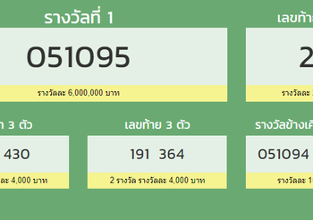 ตรวจสลากกินแบ่งรัฐบาล งวด 1 เมษายน 2563 ออกวันที่ 16 พ.ค. 63