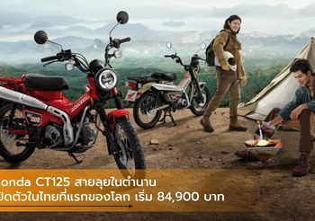 Honda CT125 สายลุยในตำนานเปิดตัวในไทยที่แรกของโลก เริ่ม 84,900 บาท