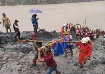 เหตุดินถล่มเหมืองหยกใน ‘เมียนมา’ พบผู้เสียชีวิตแล้ว 146 ราย