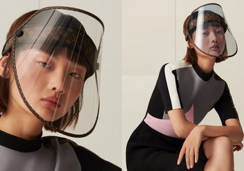 สวยแพง! “เฟซชิลด์” Louis Vuitton เปิดตัวราคาสามหมื่น เปลี่ยนสี-กันแดด-ใส่เป็นหมวกได้