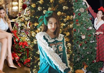 20 ไอเดียถ่ายรูป กับต้นคริสมาสต์ โพสต์ท่ายังไง ใส่ชุดสีอะไรดี?