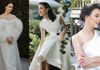 เจาะ3ลุค เจ้าสาวเรียบร้อย แบบฉบับ รถเมล์ คะนึงนิจ เน้นเรียบหรูแต่ดีเทลสุดว้าว