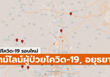 สรุปเคส-ไทม์ไลน์ โควิด-19 จ.อยุธยา (ล่าสุด)