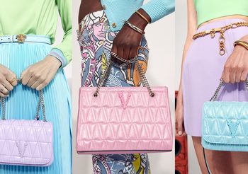 โซคิวท์ กระเป๋าสีพาสเทลจาก Versace รุ่น Virtus คอลเลคชั่น Flash21