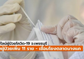 ไทม์ไลน์ผู้ป่วยโควิด-19 จ.เพชรบุรี เชื่อมโยงคลัสเตอร์ตลาดบางแค