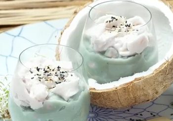 วิธีทำ เปียกปูนมะพร้าวอ่อน เหนียวหนึบหนับ หอม อร่อย