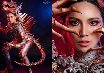 ชุดไดโนเสาร์ไทย ไปอวดชาวโลก คว้ารองชุดประจำชาติยอดเยี่ยม มิสอีโคอินเตอร์ฯ