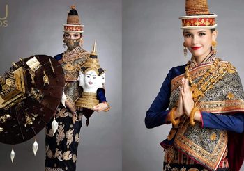 ลาวเปิดตัว ชุดประจำชาติ มิสยูนิเวิร์สลาว 2020 ออกแบบโดยคนลาว 100%