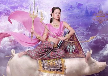 คิตตี้ นางสาวเชียงใหม่ แปลงโฉมเป็น นางรากษสเทวี นางสงกรานต์ประจำปี 2564