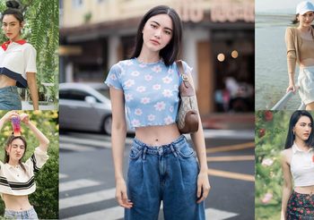40 ไอเดียแมทช์ แฟชั่นเสื้อครอป ใหม่ ดาวิกา ครบทุกลุค น่ารัก ชิคเท่ เซกซี่