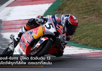 ก๊องส์-ธัชกร บู๊โหด ซิวอันดับ 13 โมโตจีพีรุกกีส์คัพ เรซแรกที่สเปน