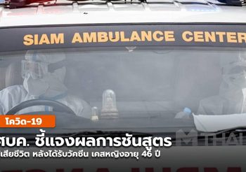 รายงานการชันสูตร ผู้เสียชีวิตภายหลังรับวัคซีนโควิด-19