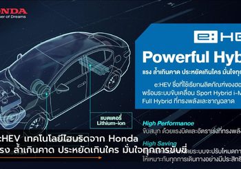e:HEV เทคโนโลยีไฮบริดจาก Honda แรง ล้ำเกินคาด ประหยัดเกินใคร มั่นใจทุกการขับขี่