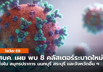ศบค. พบคลัสเตอร์ระบาดใหม่ 6 จังหวัด คลัสเตอร์มัรกัส ติดโควิด 402 คน