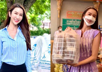 คนบันเทิงร่วมใจช่วยซัพพอร์ต ดร.ม่านฟ้า รีบส่งมอบความช่วยเหลือแก่ผู้อพยพ