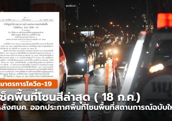 [สรุปเบื้องต้น] ข้อกำหนดฉบับใหม่ ควบคุมโควิด-19 ( 18 ก.ค.)