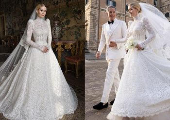 เลดี้ คิตตี้ สเปนเซอร์ สวมชุดเจ้าสาว Dolce & Gabbana เข้าพิธีแต่งงานกับมหาเศรษฐีวัย 62