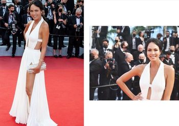 ซอนย่า คูลลิ่ง สาวไทยหนึ่งเดียวในชุดแบรนด์ Asava บนพรมแดงเมืองคานส์ ครั้งที่47