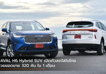 HAVAL H6 Hybrid SUV เปิดตัวสดใสในไทย ด้วยยอดขาย 320 คัน ใน 1 เดือน