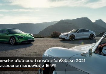 Porsche เติบโตแบบก้าวกระโดดในครึ่งปีแรก 2021 ผลตอบแทนการขายเพิ่มถึง 16.9%