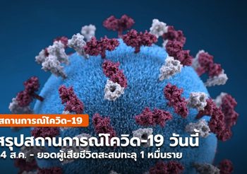 สรุปสถานการณ์โควิด-19 ทั่วไทย วันนี้ ( 25 ส.ค.) ผู้เสียชีวิตสะสมทะลุหมื่น